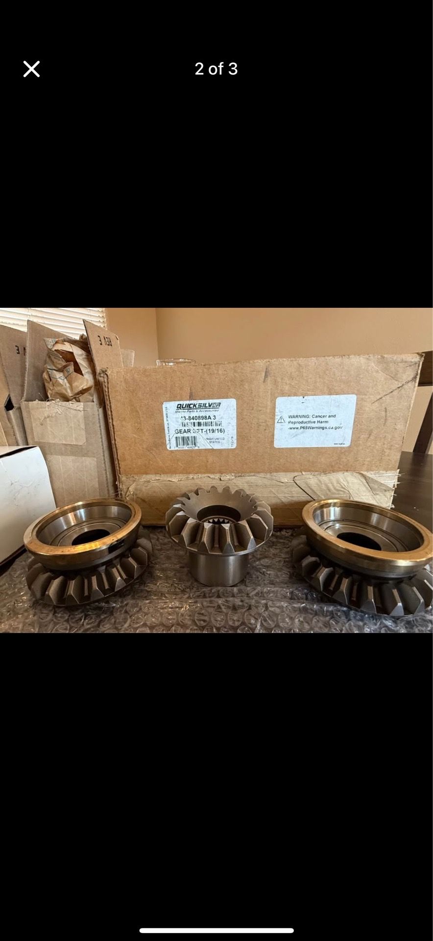 Quicksilver 43-840898A 3 Gear Set for Mercury/MerCruiser -for an XR drive