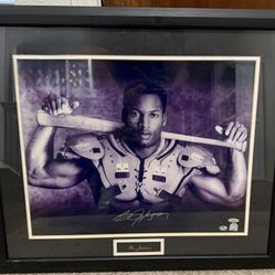 Bo Jackson Football Baseball 16x20 Signed Framed Authenticated 
