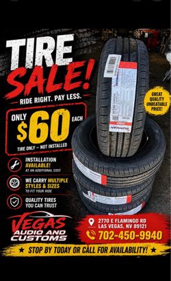 NEW TIRES !!!  205-65-15 IRONMAN !