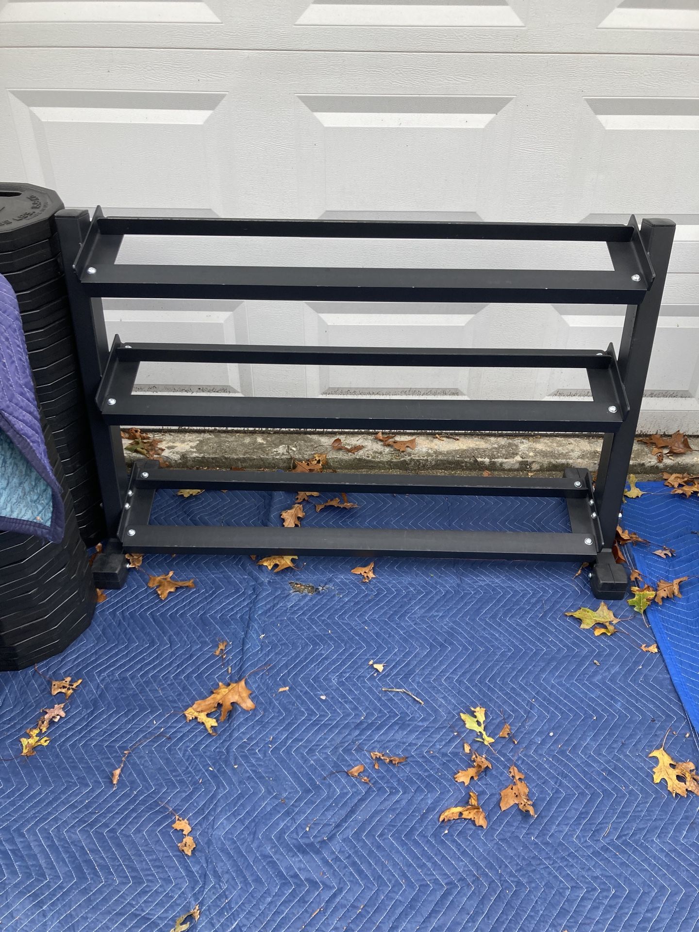 3 Tier Heavy Duty 60” Hudson Steel Dumbbell Rack - Commercial Quality