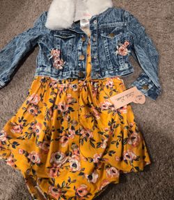 Little Lass Girls 3-Piece Floral Dress Set