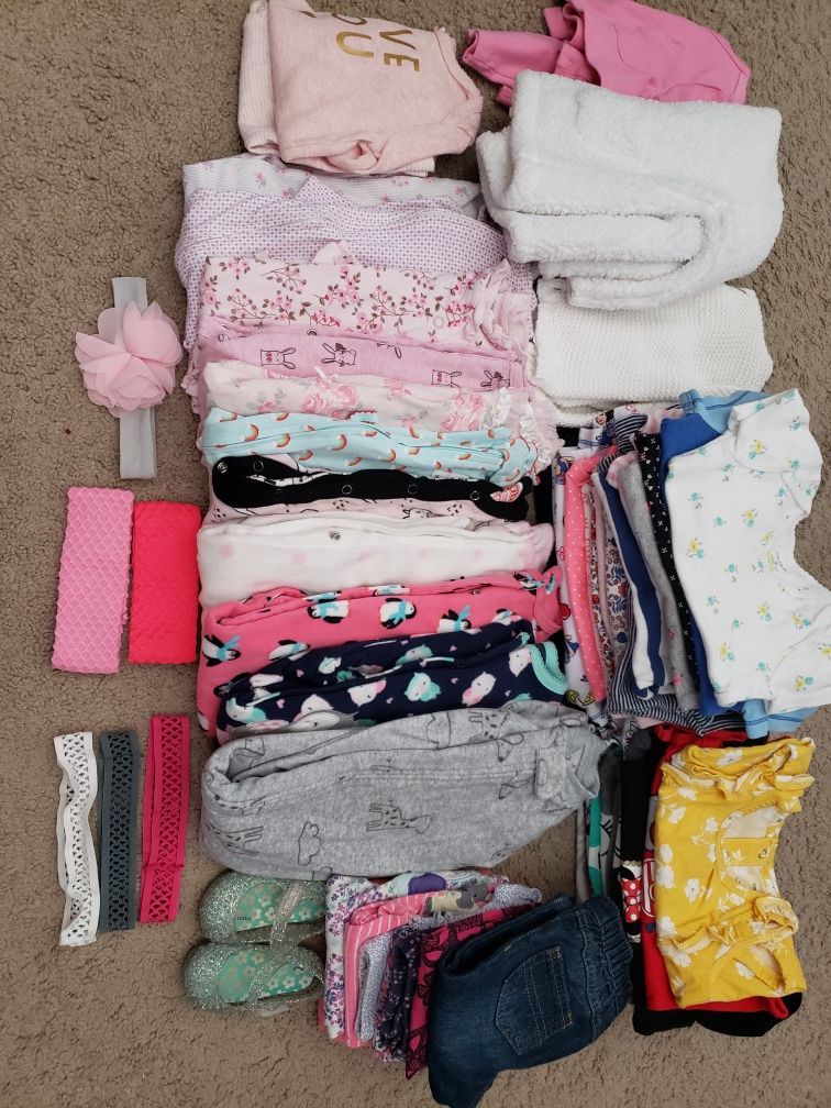 6- 9 months baby girl bundle [60 pieces]