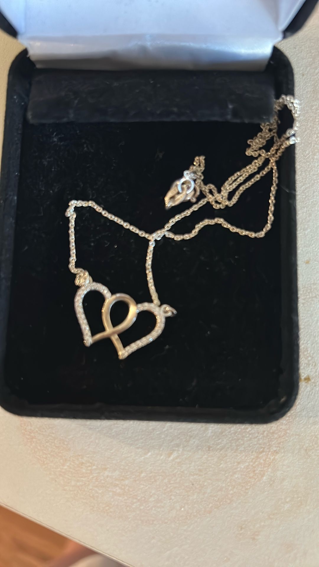 Sterling silver heart necklace
