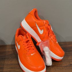 Air Force 1 Jewel 'Color of the Month 'Safety Orange' (Mens 9)