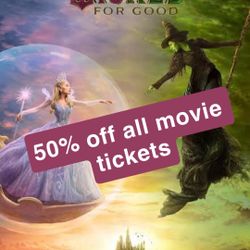 50% Off All Cinemark Movie Tickets