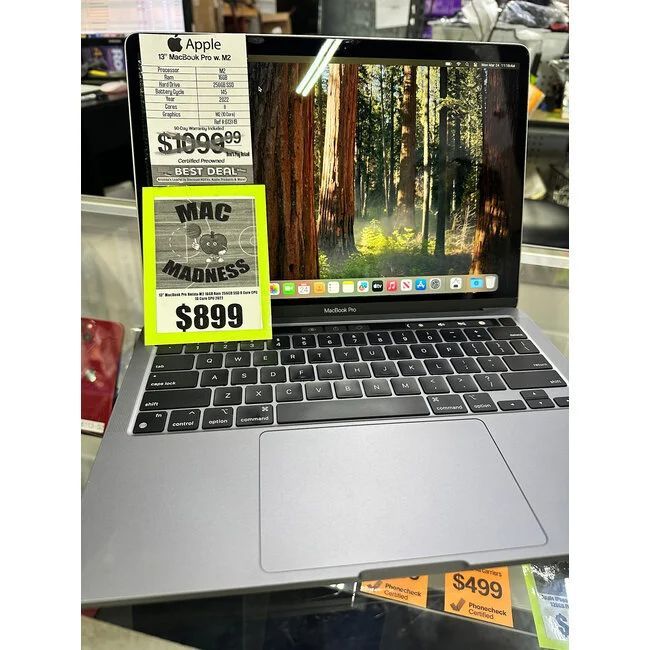 JULY 4 DEALS!!! 13" MacBook Pro Retina M2 16GB Ram 256GB SSD 8 Core CPU 10 Core GPU 2022