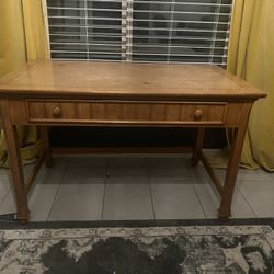 Antique 48” Wide Wood Desk 