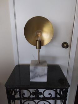 Hextra Marble Base Table Lamp