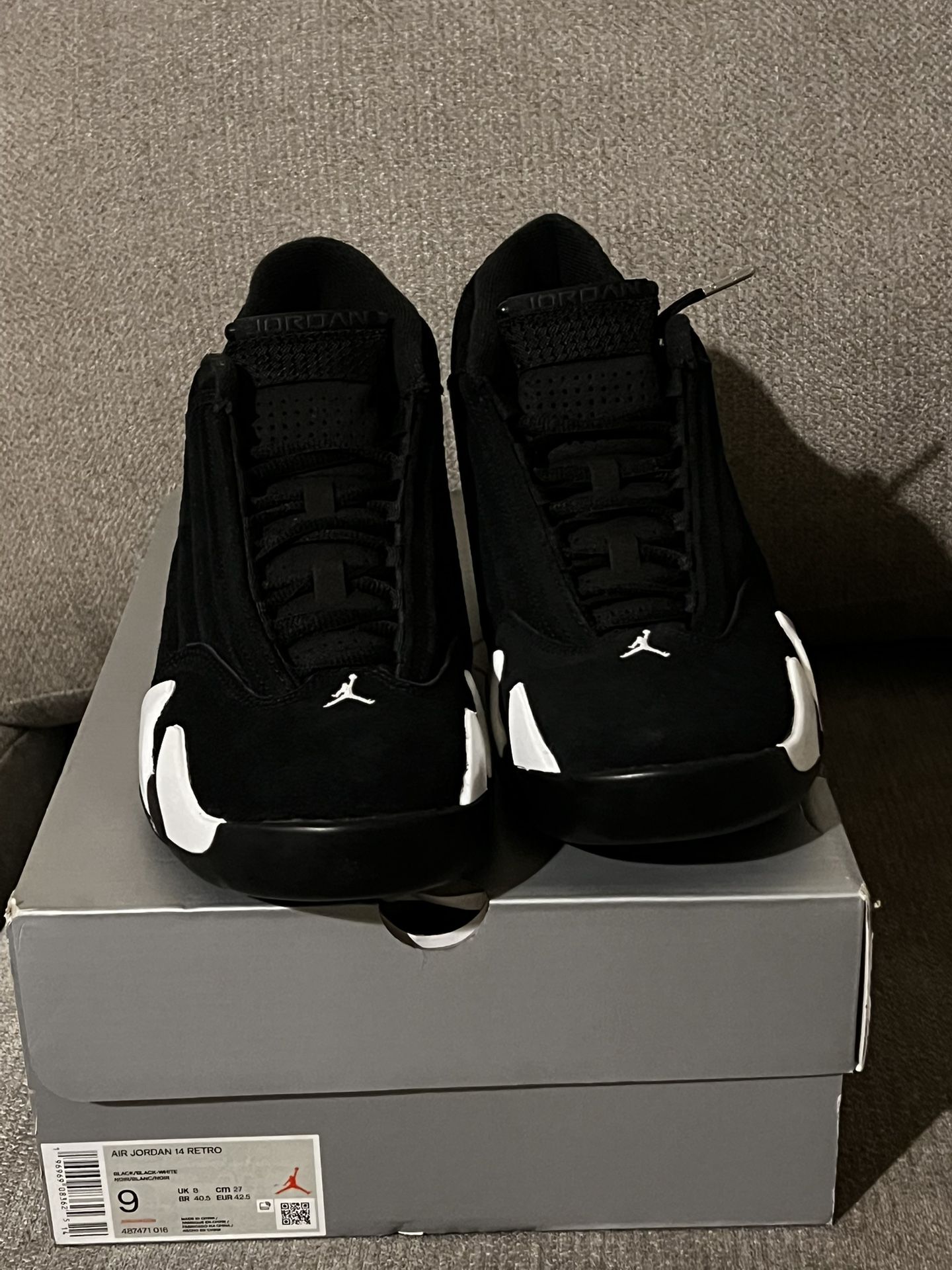 Jordan 14 Retro Black White