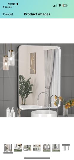 Black Framed Mirror 