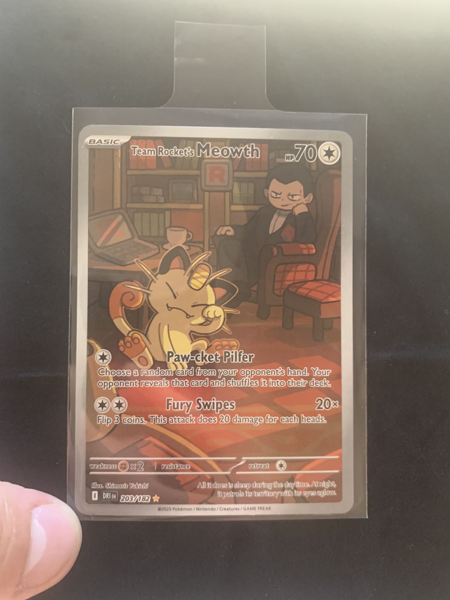 Team Rockets meowth #203/182