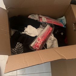 Box Of Boy And Girl Clothes 