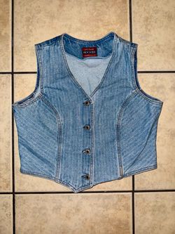 Vintage 90s Authentic Rockies Jeanswear Women's Denim Vest - Size L