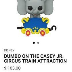 Dumbo On The Casey Jr Circus Train
