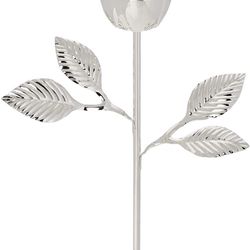 Silver Rose Wedding Engagement Ring Holder Ring Bearer