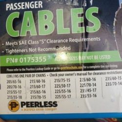 175355 Snow Cables See Pictures For Details 40 FIRM Condition New 