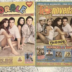 (2) RBD REBELDE Magazines Orale Spanish Telenovedades Los Angeles Rebels Promo