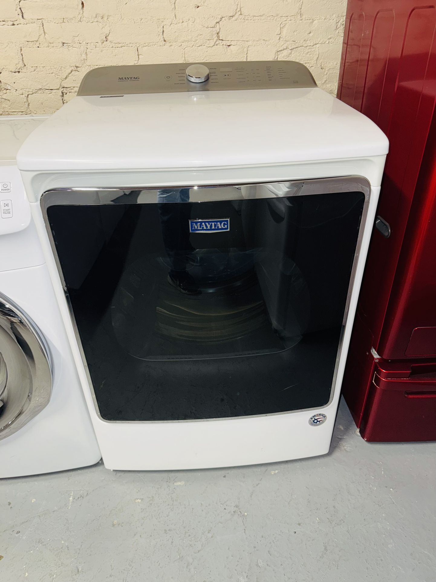 Maytag electric dryer: a receipt for a 90-day warranty