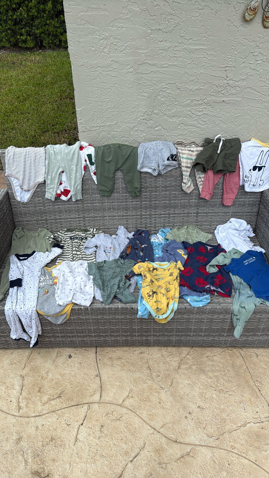 Bundle Lot Baby Boy Clothing 25 PIECES 6-9Months Non Smoking No Cat Home