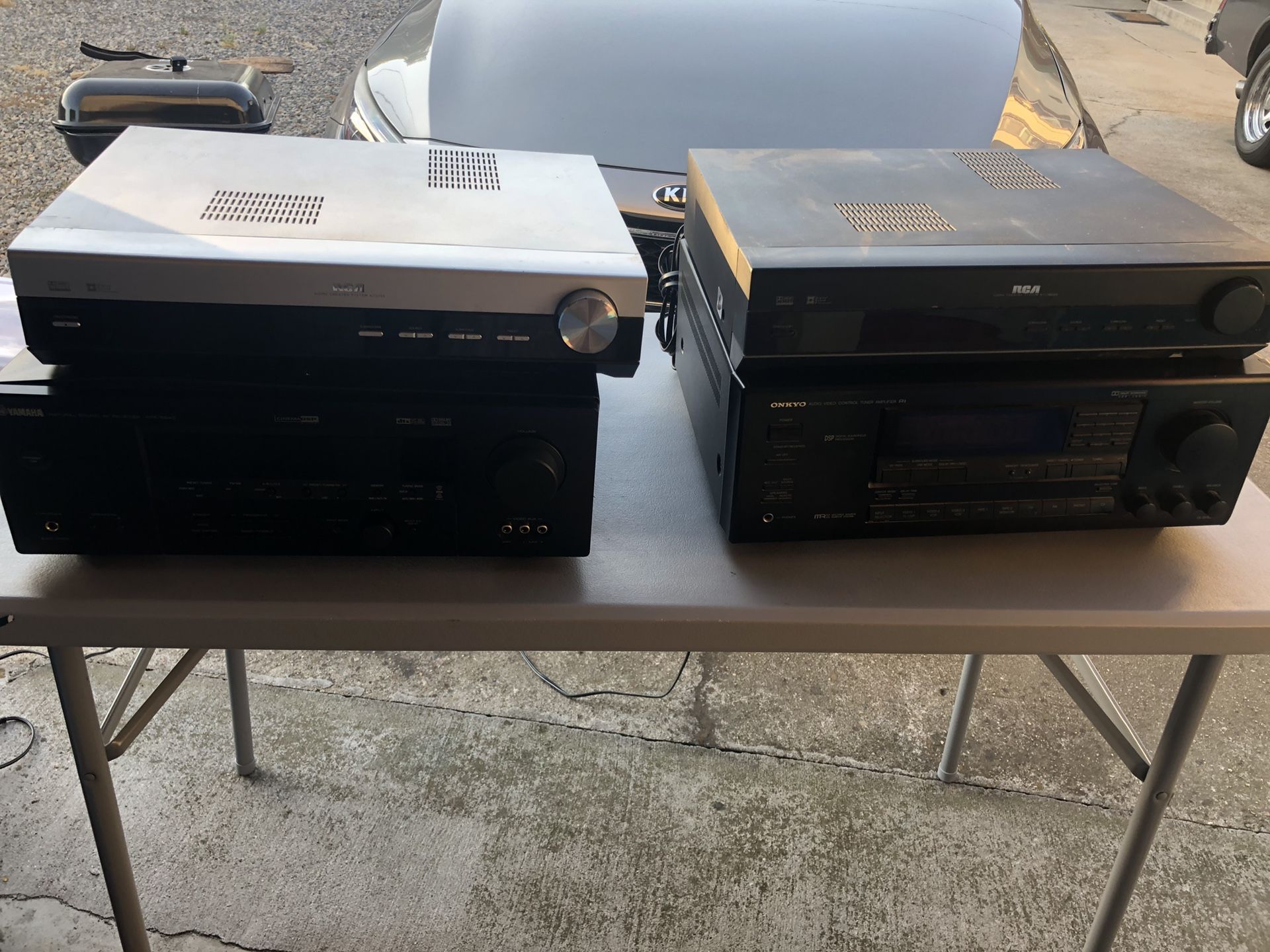 Home entertainment/receivers lot of 4
