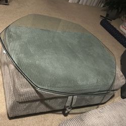 41 Inches All Around Glass Table. 6 Sides 