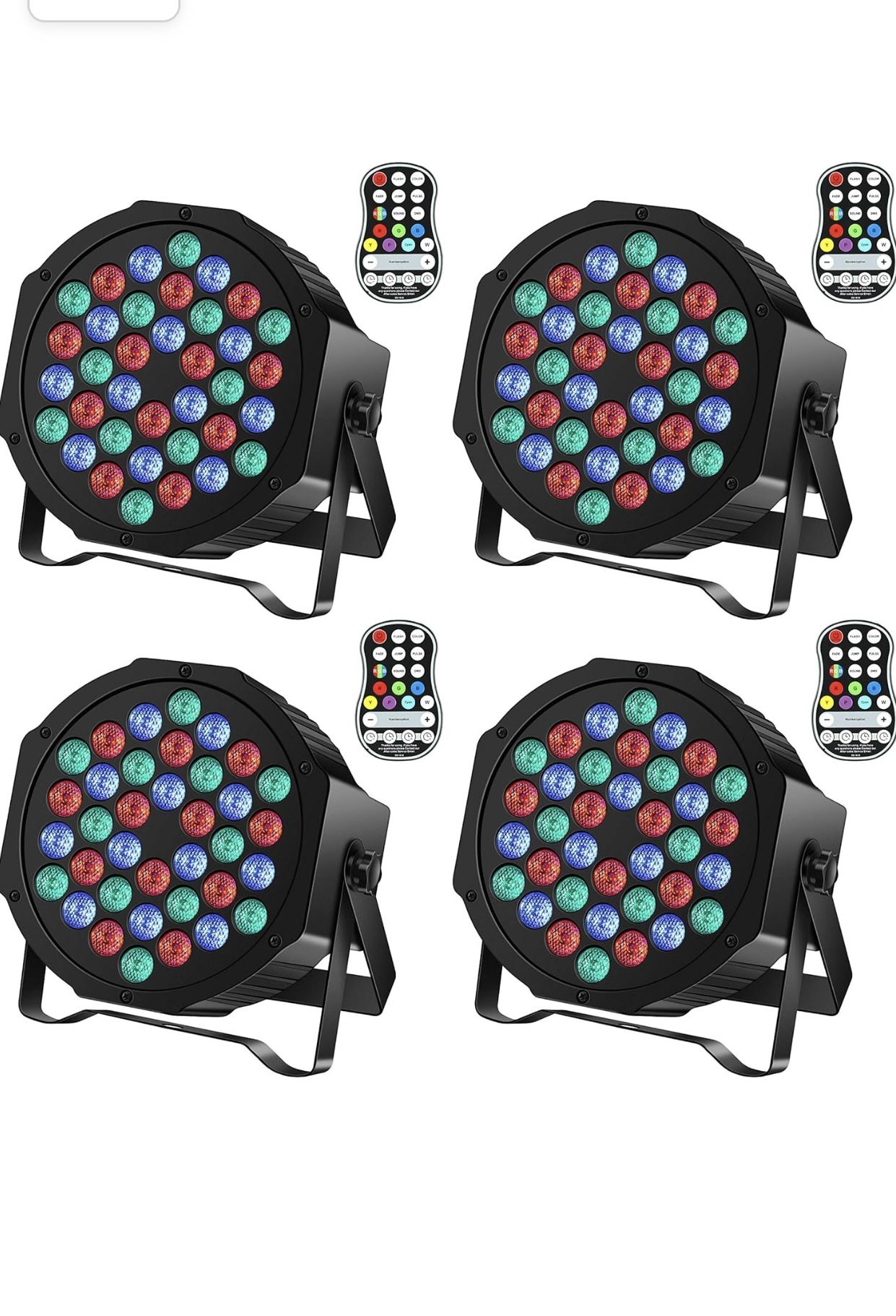 New in box set of 4 Wireless LED Uplights Battery Powered Uplighting Par Can Light for Wedding