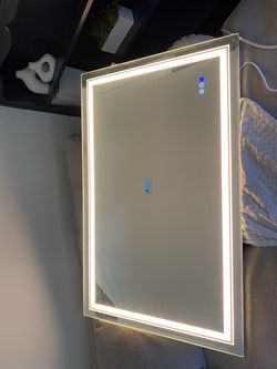 LED Backlit Bathroom Mirror with Touch Controls