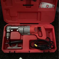 7 Amp Corded 1/2 in. Corded Right-Angle Drill Kit with Hard Case