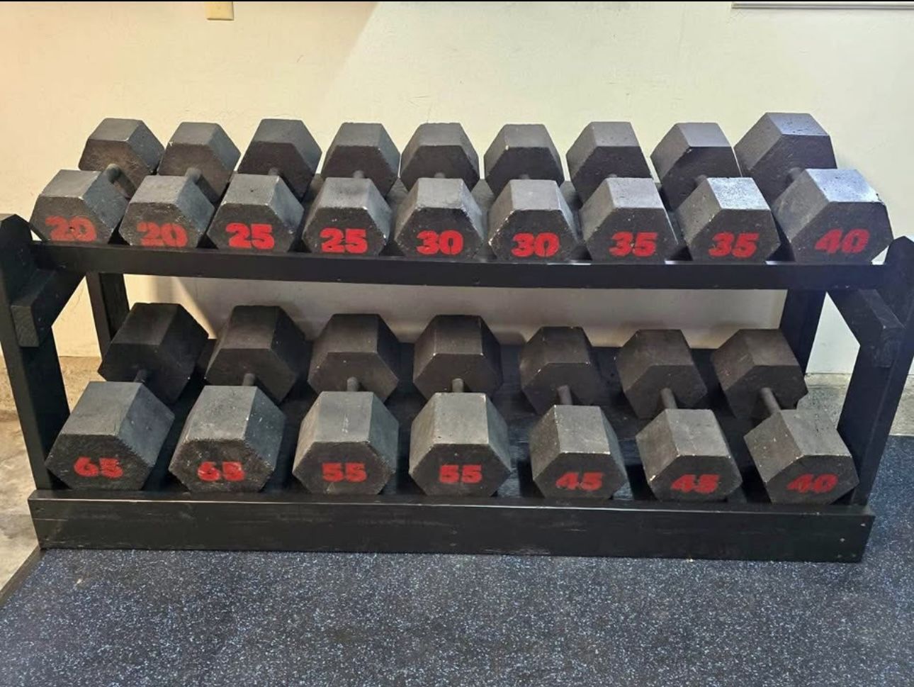 Set Of Dumbbells All For $350 (with Stand)