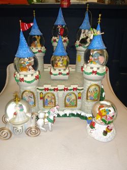 Disneys snow globe at the castle collection