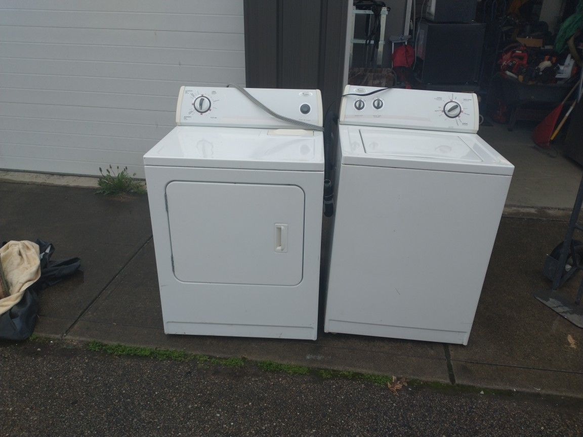 Whirlpool Washer And Dryer.