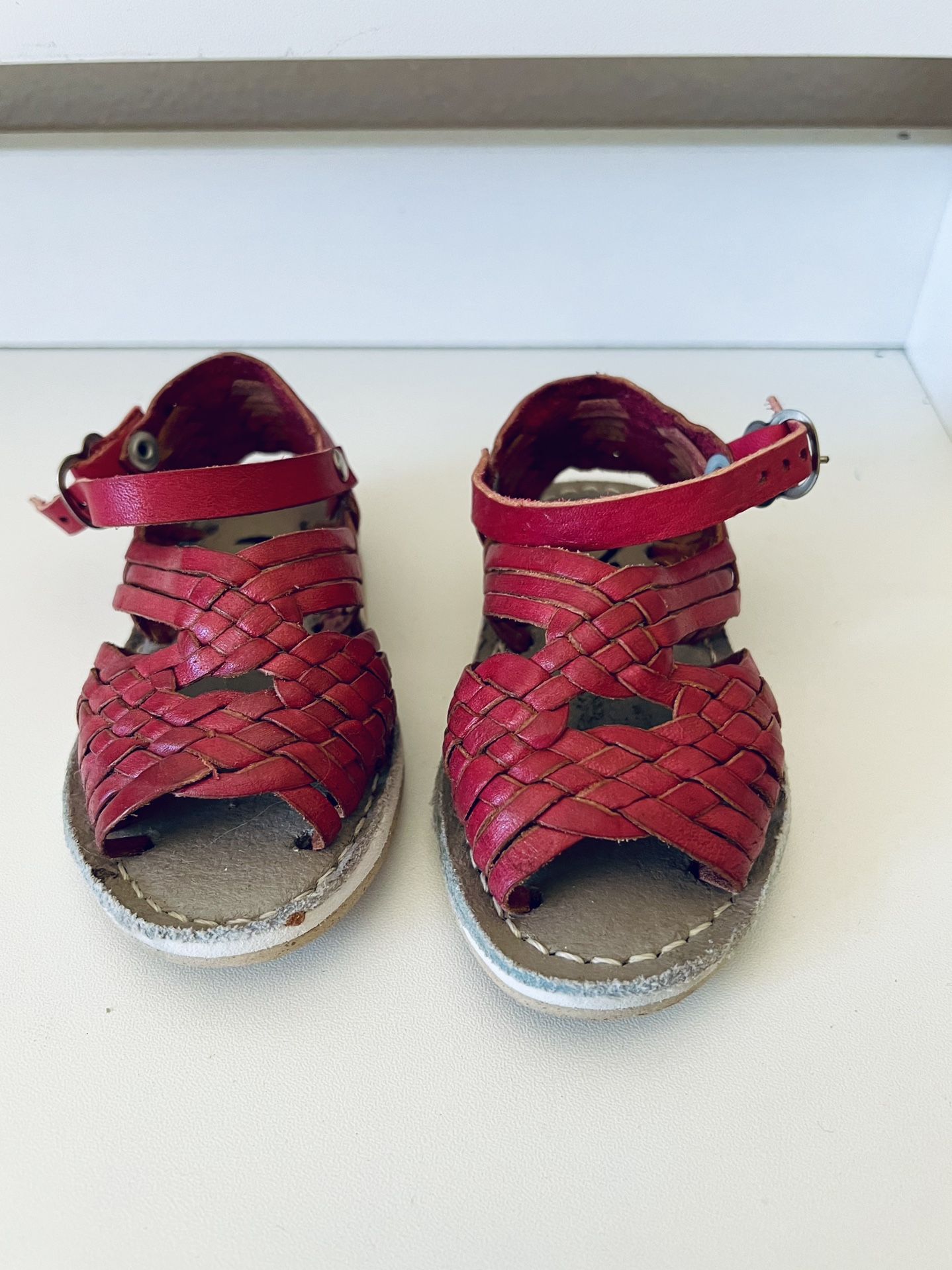 Leather Mexican Huaraches Sandals for Baby Girls - size 2