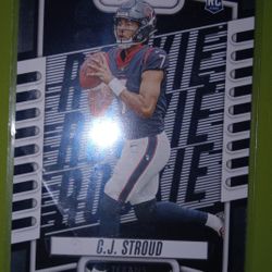 2023 Absolute Football Cj Stroud Rookie Silver Foil Parallel Card 
