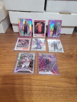 Kevin Durant 2 PiNK Refractors,   Reactive PRIZM,   silver Prizm,   Holo And Inserts With Amen Thompson RC Rookie 