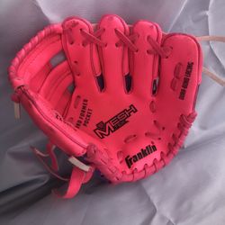 RTP Franklin 8 Inch 22347-8” Tee Ball Baseball Softball Glove Pink/purple Right Hand Throw