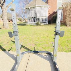 Golds Gym Squat Rack With Spotters 
