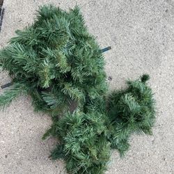 Two pieces of artificial pine 
