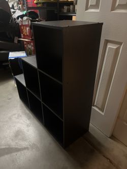 6-Cube Step Shelf — Espresso Brown