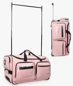 Dance bag with garment rack