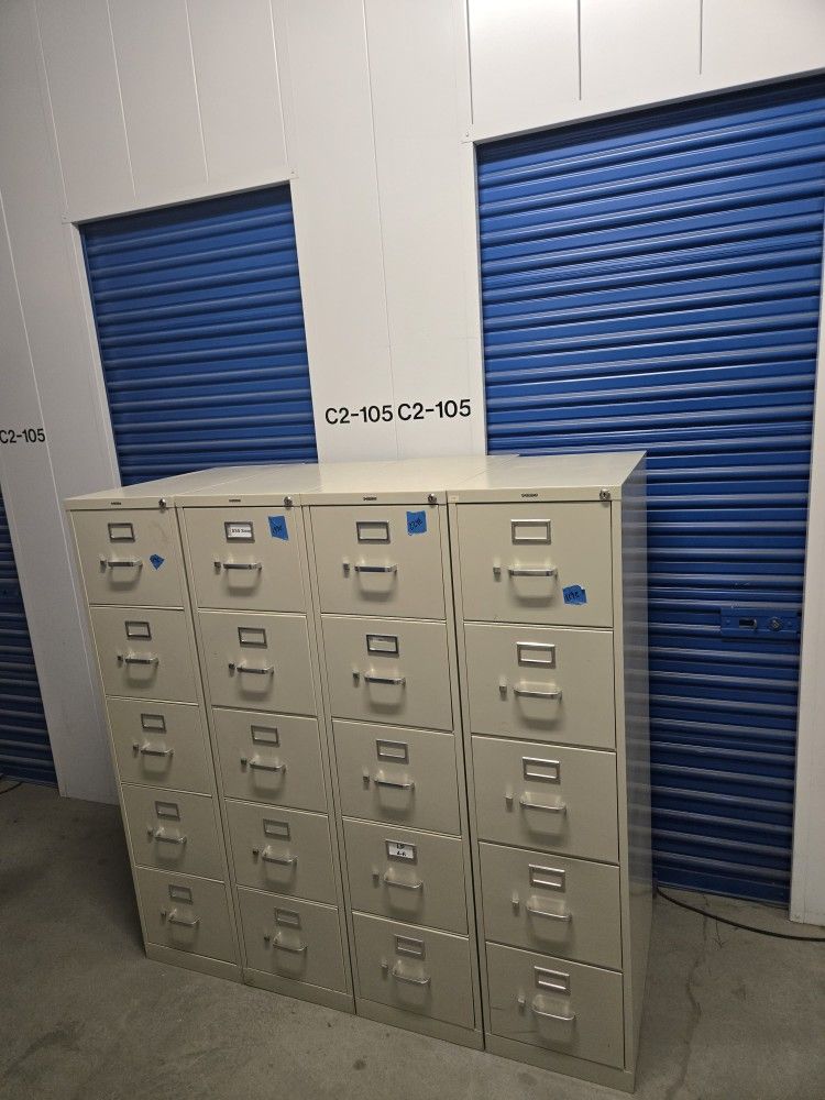 Metal File Cabinet Letter Size With Key By Hon Co