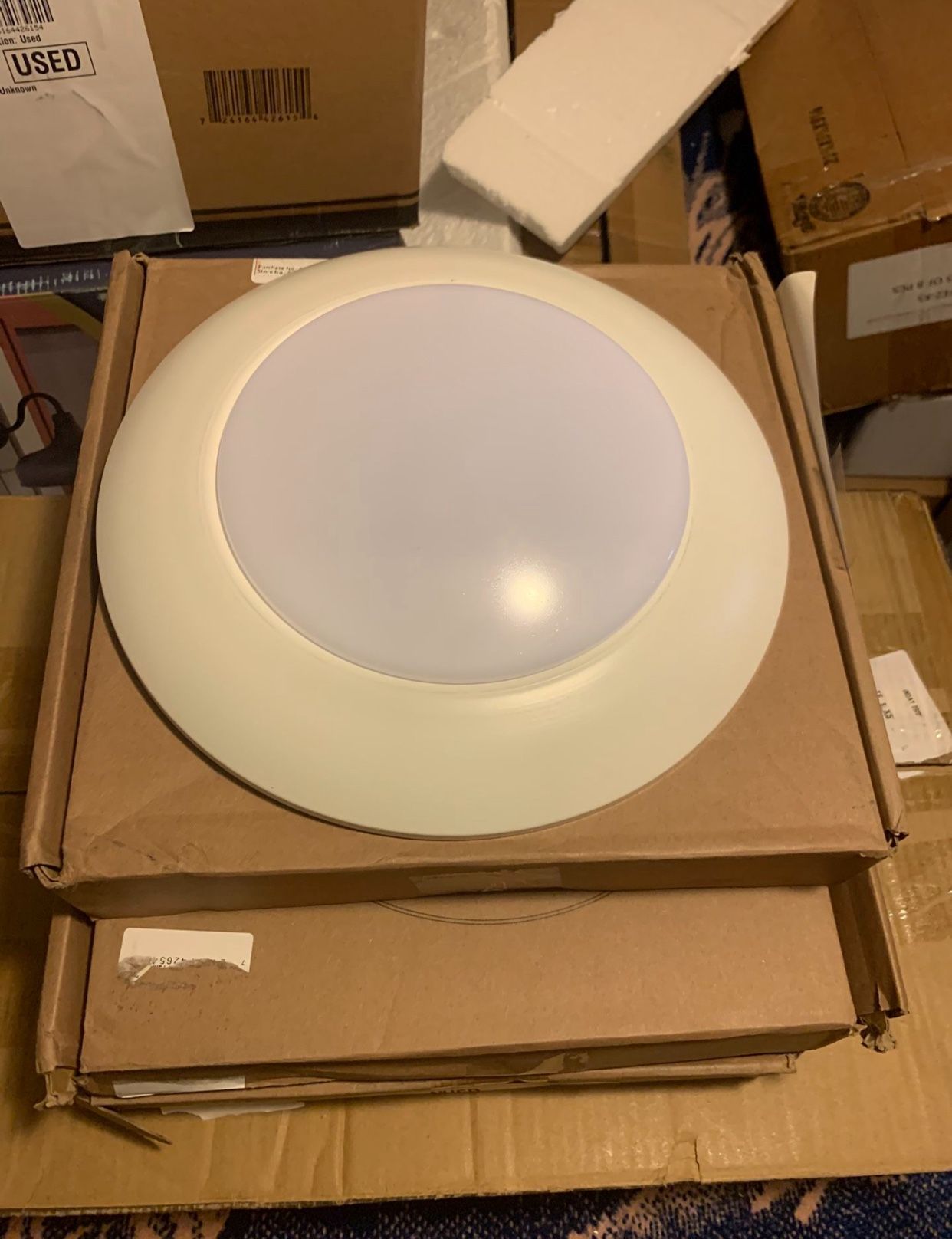 11”in. 3-Boxes Of White Integrated LED Recessed Light Trim