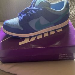 Nike SB Dunk Low Pro in the "Blue Raspberry"