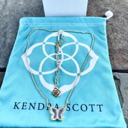 Kendra Scott Butterfly Necklace 