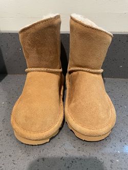 Chestnut Suede Shearling-Lined Ankle Boots