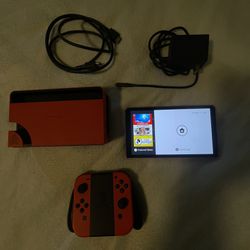 Nintendo Switch Oled Red Mario Version 