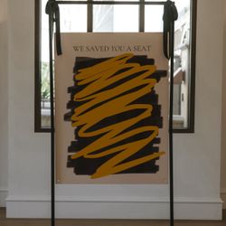 Large Black Metal Stand
