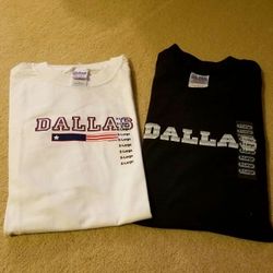 2 Brand New XL Dallas Tee Shirts