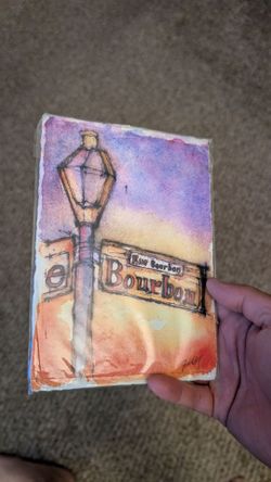 Free watercolor from New Orleans