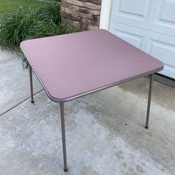 VINTAGE FOLDING GAME TABLE (36” X 36”)