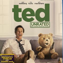 TED Unrated (Blu-Ray + DVD-2012) Mila Kunis + Mark Wahlberg + Seth McFarlane!